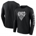 Los Angeles Kings Fanatics Black Headline Long Sleeve T-Shirt