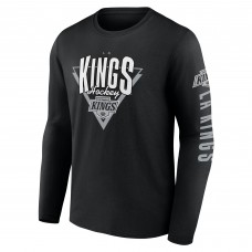 Los Angeles Kings Fanatics Black Headline Long Sleeve T-Shirt