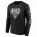 Los Angeles Kings Fanatics Black Headline Long Sleeve T-Shirt