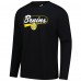 Футболка с длинным рукавом Boston Bruins Fanatics Black Wordmark