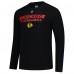 Футболка с длинным рукавом Chicago Blackhawks Fanatics Black Authentic Pro Primary Logo