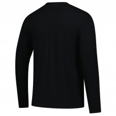 Футболка с длинным рукавом Chicago Blackhawks Fanatics Black Authentic Pro Primary Logo