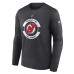 Футболка с длинным рукавом New Jersey Devils Fanatics Heather Charcoal Authentic Pro Practice