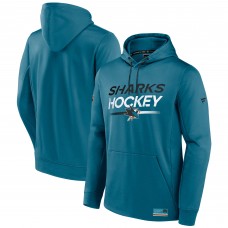 Толстовка San Jose Sharks Fanatics Teal Authentic Pro Fleece