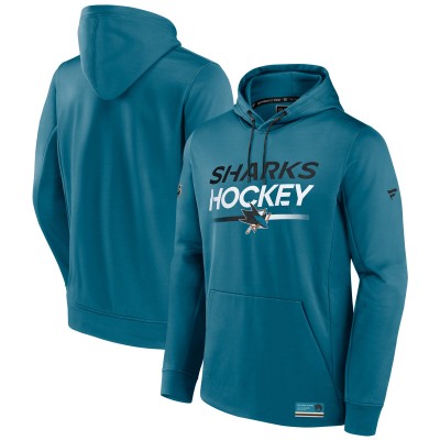 Толстовка San Jose Sharks Fanatics Teal Authentic Pro Fleece