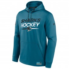 Толстовка San Jose Sharks Fanatics Teal Authentic Pro Fleece