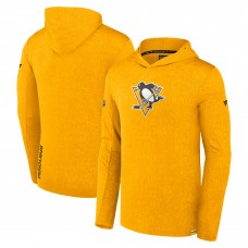 Толстовка Pittsburgh Penguins Fanatics Gold Authentic Pro Lightweight