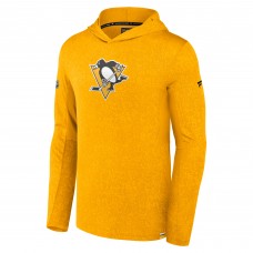 Толстовка Pittsburgh Penguins Fanatics Gold Authentic Pro Lightweight