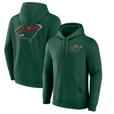 Толстовка Minnesota Wild Fanatics Green Distressed Logo Fleece