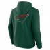 Толстовка Minnesota Wild Fanatics Green Distressed Logo Fleece