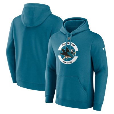 Толстовка San Jose Sharks Fanatics Teal Authentic Pro Secondary