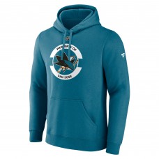 Толстовка San Jose Sharks Fanatics Teal Authentic Pro Secondary