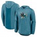 Толстовка San Jose Sharks Fanatics Heather Teal Authentic Pro Rink
