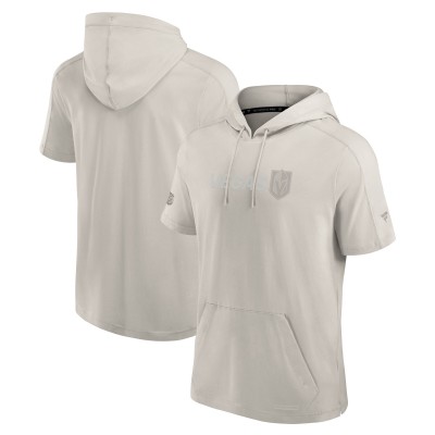 Футболка с капюшоном Vegas Golden Knights Fanatics Light Gray Authentic Pro Road