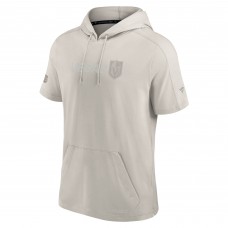 Футболка с капюшоном Vegas Golden Knights Fanatics Light Gray Authentic Pro Road