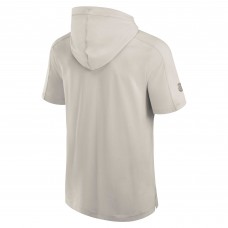 Футболка с капюшоном New Jersey Devils Fanatics Gray Authentic Pro Road