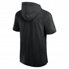 Футболка с капюшоном Pittsburgh Penguins Fanatics Black Authentic Pro Road