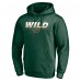 Толстовка Minnesota Wild Fanatics Green Block Party Elevate Play Fleece