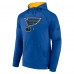St. Louis Blues Fanatics Royal Iconic Defender Raglan Pullover Hoodie