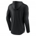 St. Louis Blues Fanatics Black/Heather Charcoal Iconic Defender Pullover Hoodie