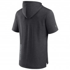 Футболка с капюшоном Pittsburgh Penguins Fanatics Heather Charcoal Authentic Pro