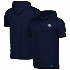 Футболка с капюшоном Winnipeg Jets Fanatics Heather Navy Authentic Pro