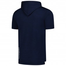 Футболка с капюшоном Winnipeg Jets Fanatics Heather Navy Authentic Pro