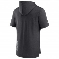 Футболка с капюшоном Chicago Blackhawks Fanatics Heather Charcoal Authentic Pro