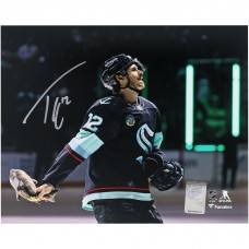 Tye Kartye Seattle Kraken Autographed Fanatics Authentic 8 x 10 Postgame Celebration Photograph