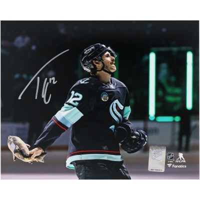Tye Kartye Seattle Kraken Autographed Fanatics Authentic 8 x 10 Postgame Celebration Photograph