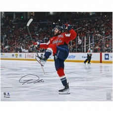 Tom Wilson Washington Capitals Autographed Fanatics Authentic 16 x 20 Red Jersey Celebration Photograph