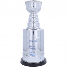 Yanni Gourde Tampa Bay Lightning Autographed Fanatics Authentic 2 Replica Stanley Cup with Multiple Inscriptions - Signed in Blue - Limited Edition #1/5