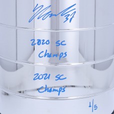 Yanni Gourde Tampa Bay Lightning Autographed Fanatics Authentic 2 Replica Stanley Cup with Multiple Inscriptions - Signed in Blue - Limited Edition #1/5