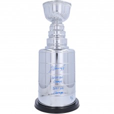 Yanni Gourde Tampa Bay Lightning Autographed Fanatics Authentic 2 Replica Stanley Cup with Multiple Inscriptions - Signed in Blue - Limited Edition of 5