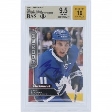 Zach Hyman Toronto Maple Leafs Autographed 2016-17 Upper Deck Parkhurst Red #363 Beckett Fanatics Witnessed Authenticated 9.5/10 Rookie Card