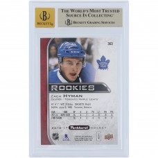 Zach Hyman Toronto Maple Leafs Autographed 2016-17 Upper Deck Parkhurst Red #363 Beckett Fanatics Witnessed Authenticated 9.5/10 Rookie Card