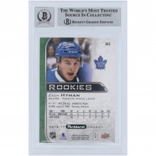 Zach Hyman Toronto Maple Leafs Autographed 2016-17 Upper Deck Parkhurst #363 Beckett Fanatics Witnessed Authenticated 9/10 Rookie Card