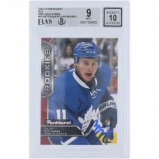 Zach Hyman Toronto Maple Leafs Autographed 2016-17 Upper Deck Parkhurst Red #363 Beckett Fanatics Witnessed Authenticated 9/10 Rookie Card