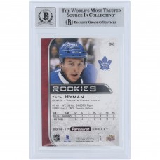 Zach Hyman Toronto Maple Leafs Autographed 2016-17 Upper Deck Parkhurst Red #363 Beckett Fanatics Witnessed Authenticated 9/10 Rookie Card