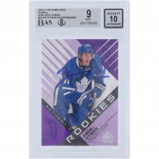 Zach Hyman Toronto Maple Leafs Autographed 2016-17 Upper Deck SP Game Used Purple #194 Beckett Fanatics Witnessed Authenticated 9/10 Rookie Card