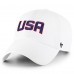 Бейсболка USA 47 2025 4 Nations Face-Off Side Patch Clean Up - White