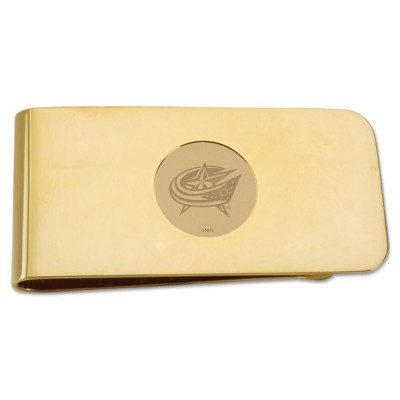Jardine Columbus Blue Jackets Gold-Plated Money Clip