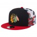 Бейсболка Chicago Blackhawks New Era Black/Red Camo Meshback 9FIFTY Snapback