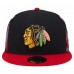 Бейсболка Chicago Blackhawks New Era Black/Red Camo Meshback 9FIFTY Snapback