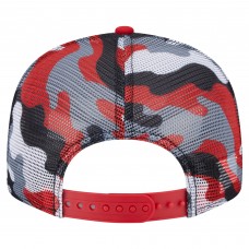 Бейсболка Chicago Blackhawks New Era Black/Red Camo Meshback 9FIFTY Snapback Бейсболка Chicago Blackhawks New Era Black/Red Camo Meshback 9FIFTY Snapback