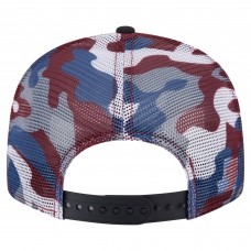 Бейсболка Colorado Avalanche New Era Burgundy/Black Camo Meshback 9FIFTY Snapback