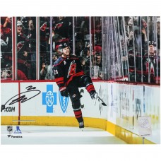 Sebastian Aho Carolina Hurricanes Autographed Fanatics Authentic 8 x 10 Black Jersey Celebration Photograph Sebastian Aho Carolina Hurricanes Autographed Fanatics Authentic 8 x 10 Black Jersey Celebration Photograph