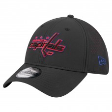 Бейсболка Washington Capitals New Era Black Night 39THIRTY