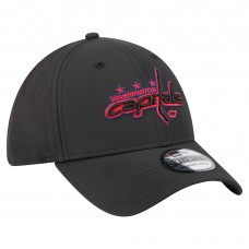 Бейсболка Washington Capitals New Era Black Night 39THIRTY