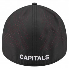 Бейсболка Washington Capitals New Era Black Night 39THIRTY